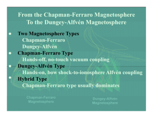 From the Chapman-Ferraro Magnetosphere To the Dungey Alfvén Magnetosphere