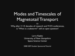 Modes and Timescales of Magnetotail Transport