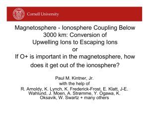 Magnetosphere - Ionosphere Coupling Below 3000 km: Conversion of or