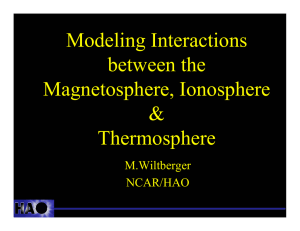 Modeling Interactions between the Magnetosphere, Ionosphere &amp;