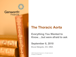 The Thoracic Aorta Everything You Wanted to Know….but were afraid to ask