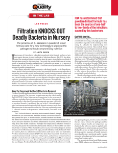Filtration KNOCKS OUT Deadly Bacteria in Nursery Out With the Old...