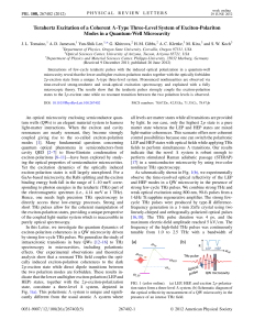 Terahertz Excitation of a Coherent -Type Three-Level System of Exciton-Polariton