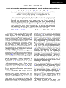 Bosonic and fermionic transport phenomena of ultracold atoms in one-dimensional... Chih-Chun Chien, Michael Zwolak, and Massimiliano Di Ventra