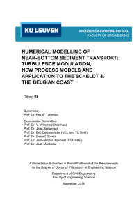 NUMERICAL MODELLING OF NEAR-BOTTOM SEDIMENT TRANSPORT: TURBULENCE MODULATION, NEW PROCESS MODELS AND