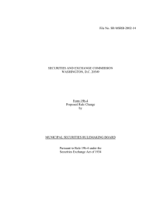 File No. SR-MSRB-2002-14 SECURITIES AND EXCHANGE COMMISSION WASHINGTON, D.C. 20549