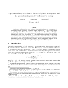 A polynomial regularity lemma for semi-algebraic hypergraphs and