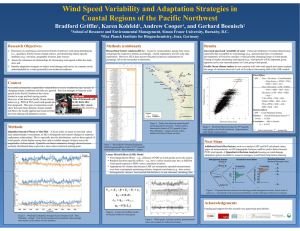 Wind Speed Variability and Adaptation Strategies in Bradford Griffin , Karen Kohfeld