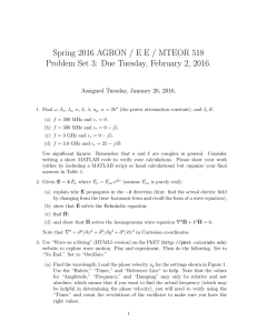 Spring 2016 AGRON / E E / MTEOR 518