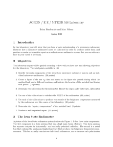 AGRON / E E / MTEOR 518 Laboratory 1 Introduction