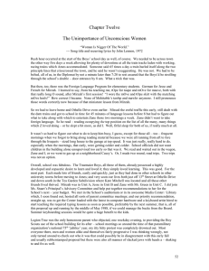 Chapter Twelve  The Unimportance of Unconscious Women