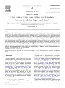 Nitric oxide and nitric oxide synthase activity in plants , *