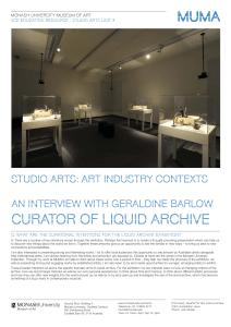 curator OF LIQUID ARCHIVE studio arts: art industry contexts