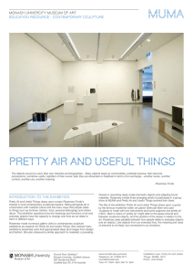 Pretty Air and Useful things MONASH UNIVERSITY MUSEUM OF ART