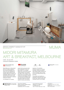 Midori Mitamura Art &amp; Breakfast, Melbourne MONASH UNIVERSITY MUSEUM OF ART
