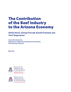 The Contribution of the Beef Industry to the Arizona Economy