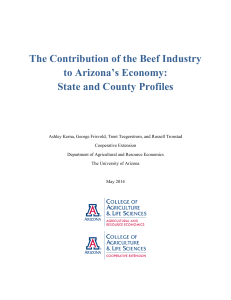 The Contribution of the Beef Industry to Arizona’s Economy:
