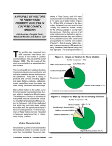 A PROFILE OF VISITORS TO FRESH FARM