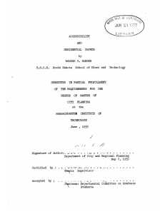 ACCESSIBILITY RESIDENTIAL GROWTH G.  HANSEN