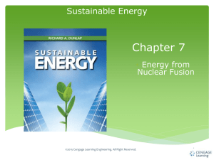 Chapter 7 Sustainable Energy  