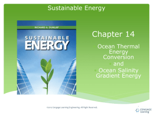 Chapter 14 Sustainable Energy  