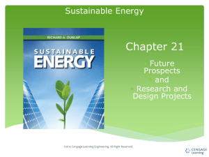 Chapter 21 Sustainable Energy  