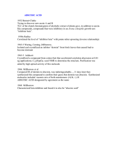 ABSCISIC ACID 1952 Bennet-Clarke Trying to discover new auxin A and B