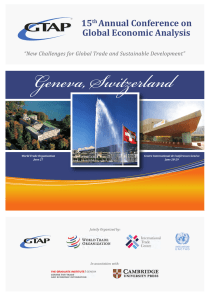 Geneva, Switzerland 15 Annual Conference on Global Economic Analysis