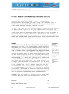 ’s distant-water ﬁsheries in the 21st century China