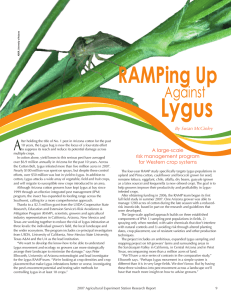 Lygus RAMPing Up A Against
