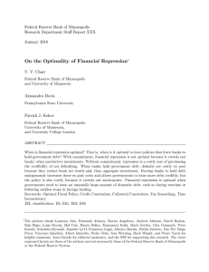 On the Optimality of Financial Repression