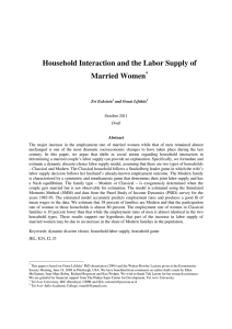 Household Interaction and the Labor Supply of Married Women *