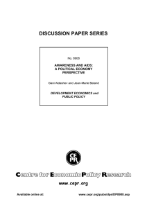 ABCD  DISCUSSION PAPER SERIES www.cepr.org