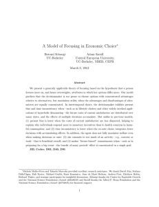 A Model of Focusing in Economic Choice