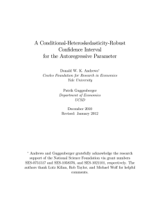 A Conditional-Heteroskedasticity-Robust Con…dence Interval for the Autoregressive Parameter