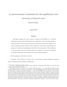 A macroeconomic foundation for the equilibrium term structure of interest rates