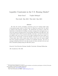 Liquidity Constraints in the U.S. Housing Market ∗ Denis Gorea Virgiliu Midrigan