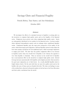 Savings Gluts and Financial Fragility October 2015