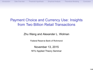 Payment Choice and Currency Use: Insights from Two Billion Retail Transactions