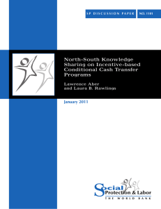 North-South Knowledge Sharing on Incentive-based Conditional Cash Transfer Programs