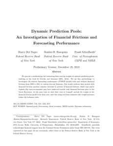 Dynamic Prediction Pools: An Investigation of Financial Frictions and Forecasting Performance