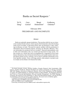 Banks as Secret Keepers ⇤ Tri Vi Gary