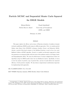 Particle MCMC and Sequential Monte Carlo Squared for DSGE Models