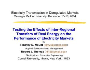 Testing the Effects of Inter-Regional Transfers of Real Energy on the