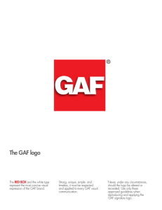 The GAF logo