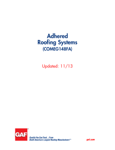 Adhered Roofing Systems (COMEG148FA) Updated: 11/13