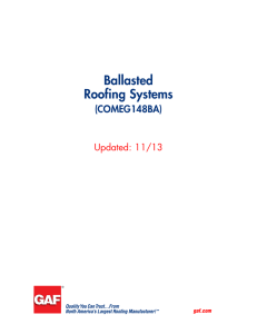 Ballasted Roofing Systems (COMEG148BA) Updated: 11/13