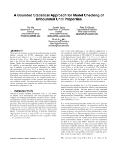 A Bounded Statistical Approach for Model Checking of Unbounded Until Properties