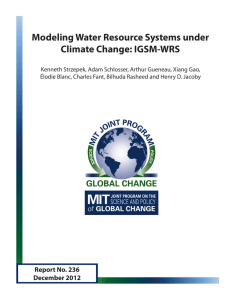 Modeling Water Resource Systems under Climate Change: IGSM-WRS