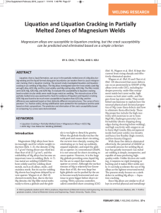 Liquation and Liquation Cracking in Partially Melted Zones of Magnesium Welds